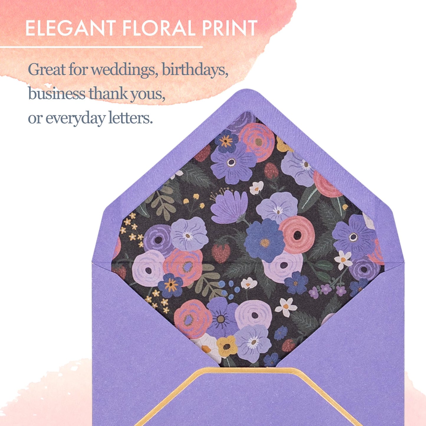 Small Gift Card Envelopes, 60-Count Mini Business Card Envelopes, Bulk Tiny Gift Card Holders, The Softbloom Tapestry, 6 Colors and Floral Designs, 3.7 x 2.7 Inches