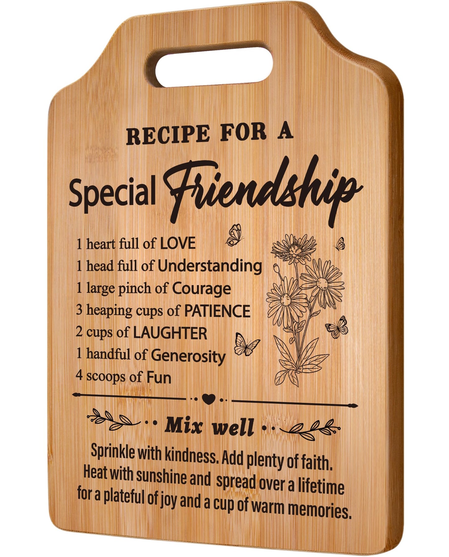 Friendship Gifts for Women, Birthday Gifts for Women Friendship, Unique Best Friends Cutting Board, Best Friend Christmas Mothers Day for Woman, Bestie, BFF
