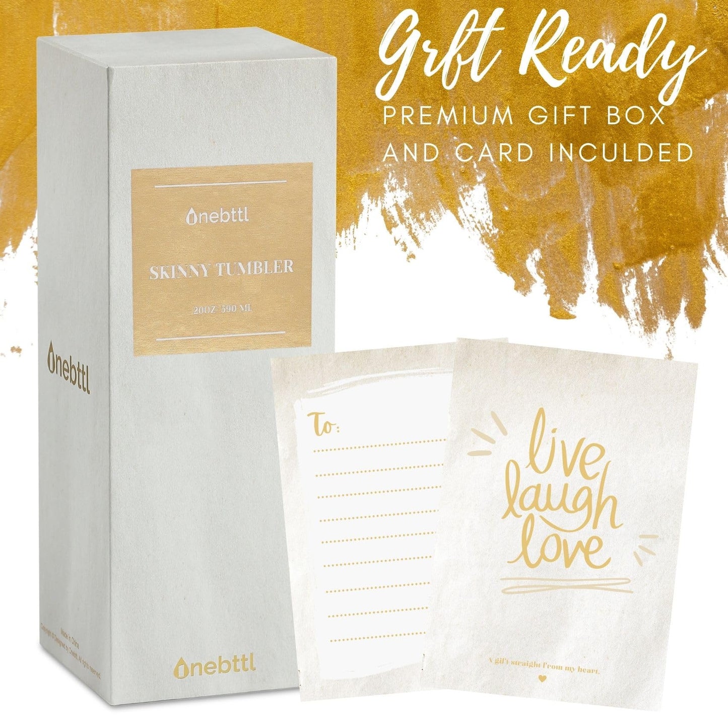 Onebttl Esthetician gifts for Women, Skin Whisperer Gifts, 20 oz Insulated Stainless Steel Tumbler, Siilver-Gold