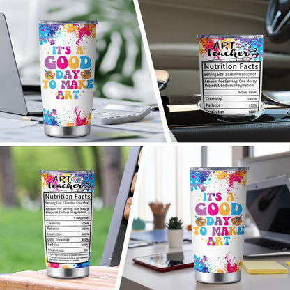 Art Teacher Gifts Tumbler, Art Teacher Appreciation Gifts for Artist Women