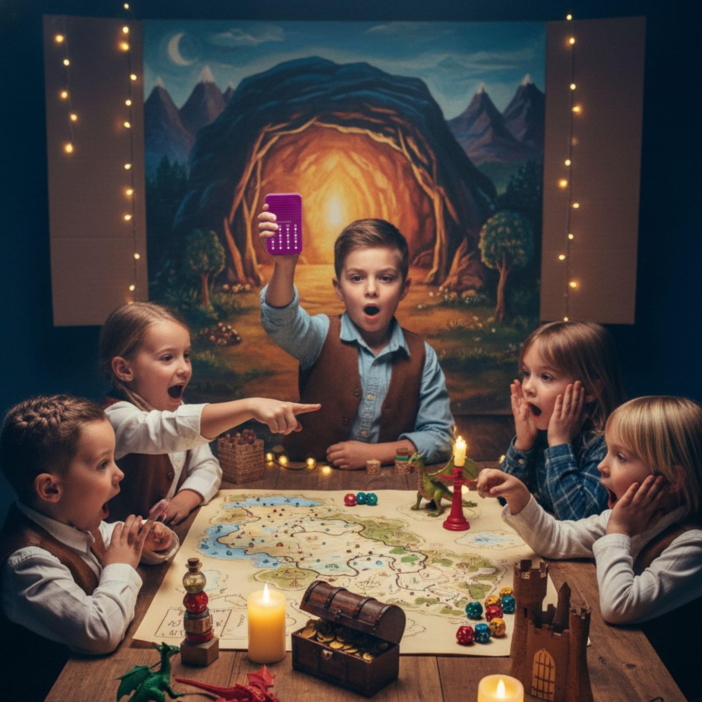 Game Master Noisemaker with 16 Sounds, Fantasy Sound Machine - RPG Effects for Tabletop Gaming - Gift for Immersive Questing – Unique for Players Accessories (Dungeons & Dragons, DND, D&D Compatible)