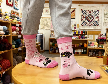 ANTI BASIC Novelty Cat Socks Gift for Women(fits Women shoe size 6-12)