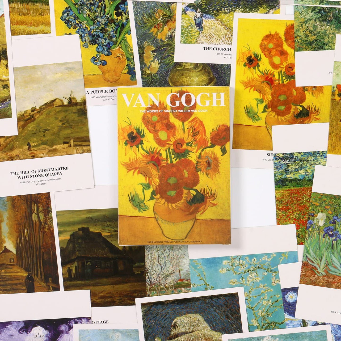 Van Gogh Art Postcards, Famous Painting Abstract Art Post Cards Bulk Pack(30 Pack), Retro Aesthetic Art Posters Collage Kit, Postcards for School Students Teacher Thank You Note Cards
