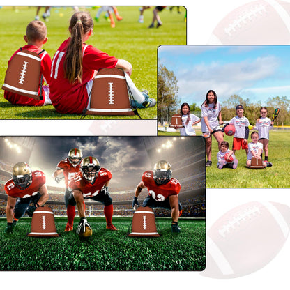 16 Pack Superbowl Party Decorations Football Drawstring Gift Bags Football Party Decorations for Kids Football Snack Goodie Treat Bag for Football Themed Birthday Sports Party Gift,9.8 x 11.8 Inches