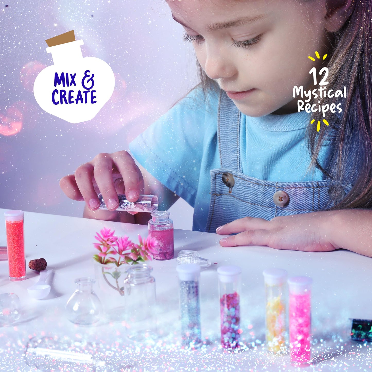 Dan&Darci Fairy Magic Potion Kit for Kids - Birthday Gifts for Girls - 6 7 8 9 10 Year Old Girl Gift Ideas - Toys 8-10 7-8 - Arts and Crafts for Kid Ages 6-8 Years - Magical Workshop Craft Kits