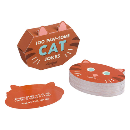 Ridley’s 100 Paw-Some Cat Joke Cards – Includes 100 Jokes for Kids and Adults, Funny Jokes for Family-Friendly Fun, Makes a Great Gift Idea