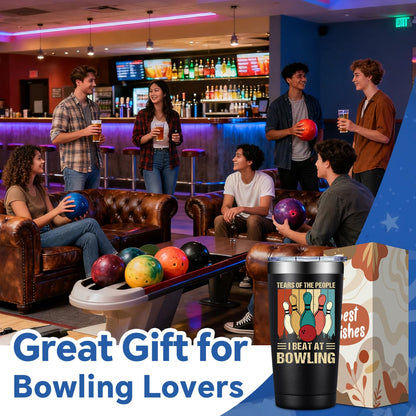 Bowling Gifts for Men, Women - Christmas Birthday Gift Ideas for Bowling Lover - Bowlings Accessories for Player Coach Dad Boyfriend - 20oz Tumbler