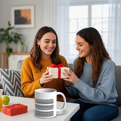 TEAWOO Funny Birthday Gift Hidden Message Ceramic Coffee Mug 11oz, White Elephant Gifts for Adults, Gag Gifts for Coworkers, Christmas Gift for Women Men Coffee Lovers