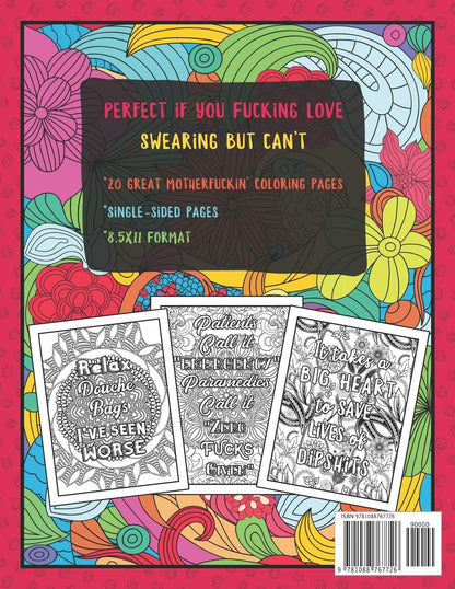 Swearing Like a Motherfucking Paramedic: Swear Word Coloring Book for Adults with EMS Related Cussing