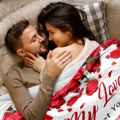 Anniversary Romantic Gifts for Women - Mothers Day Blanket Gift for Her Wife Girlfriend - to My Love Blanket - I Love You Gift for Her - Wife Girlfriend Birthday Gifts Ideas - 50"x60"