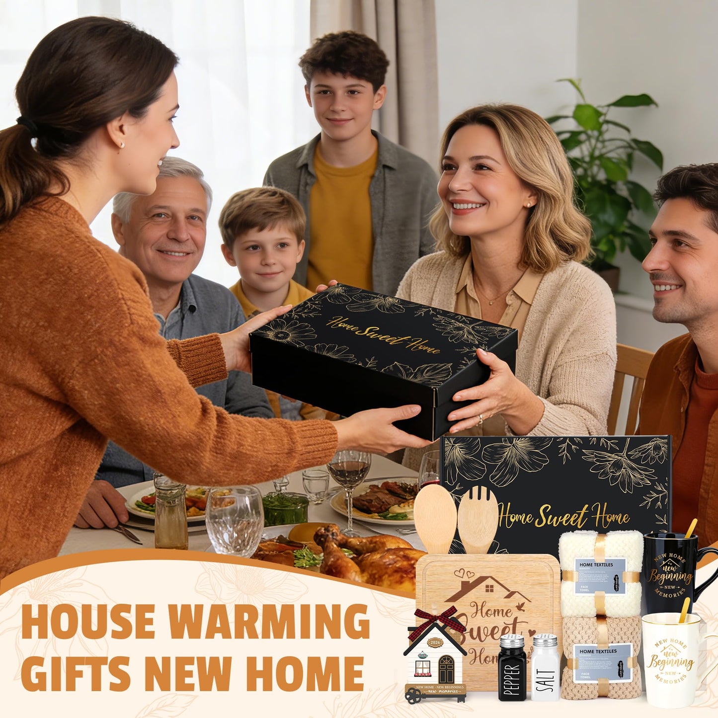 House Warming Gifts New Home Gift Ideas Popular Housewarming Gift Baskets Closing Gifts for Home Buyers New Apartment Presents Stuff for Homeowners Women Men Couple Unique First House Must Have Items
