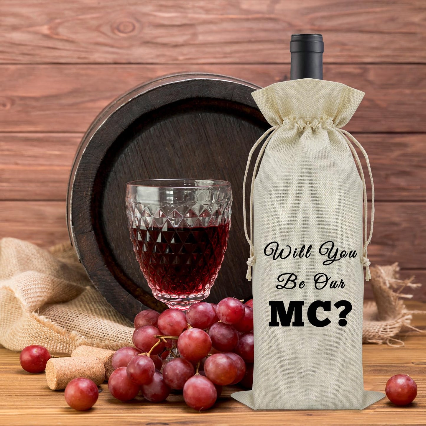 Wedding Officiant Proposal Gift Wine Bag Thank You Gifts for Wedding Officiant Wedding Coordinator Gifts for Wedding Day Wine Accessories Gifts for Wine Lovers Wedding Mc Gift Shower Host Gift