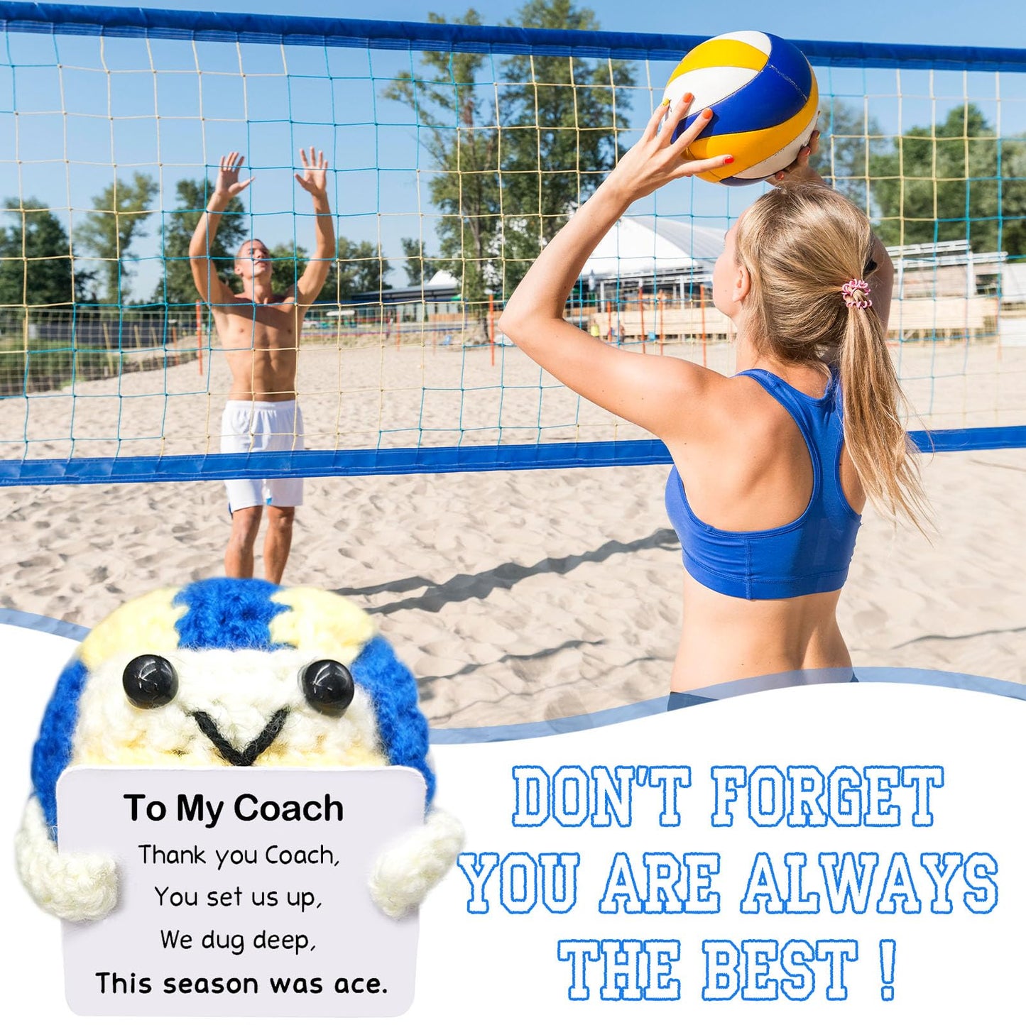 Handmade Collectible Volleyball - Thank You Gift for Coach,Volleyball Coach Appreciation Gift,Team Gifts from Players,InspirationalSports Decor & Memory Keepsake for Volleyballs Lovers