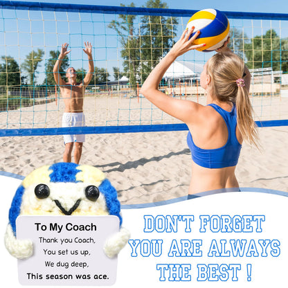 Handmade Collectible Volleyball - Thank You Gift for Coach,Volleyball Coach Appreciation Gift,Team Gifts from Players,InspirationalSports Decor & Memory Keepsake for Volleyballs Lovers