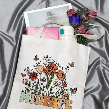 GJTIM Midwife Gift Doula OB Nurse Obstetrician Gift OBGYN Midwife Appreciation Gift Midwife Tote Bag