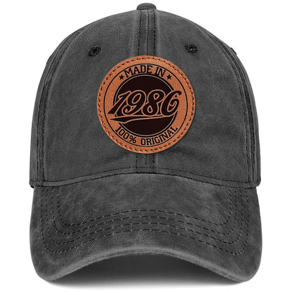 40th Birthday Gifts Men 40 Year Old Gifts Ideas Man 40th Birthday Decorations for Men 100% Cotton 1986 Hat