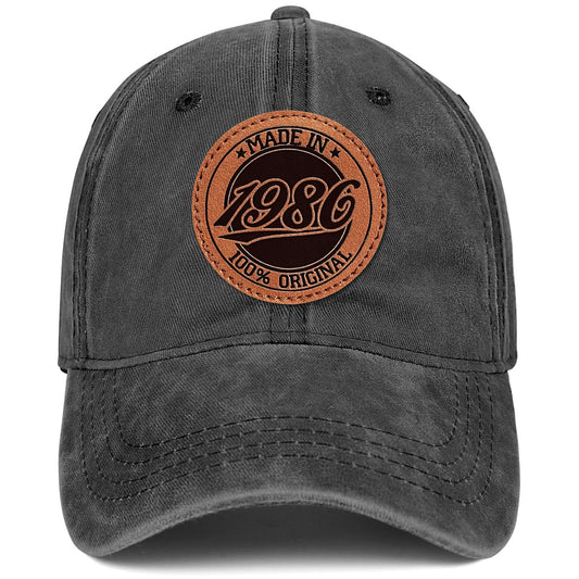 40th Birthday Gifts Men 40 Year Old Gifts Ideas Man 40th Birthday Decorations for Men 100% Cotton 1986 Hat