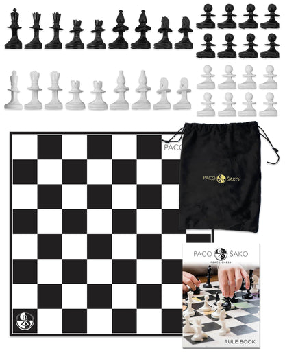 Paco Sako Peace Chess Game, Super Fun for Chess Lovers, Make Peace While Playing Chess, not War - Chess Set Board Game for Peace Makers | 2-Players