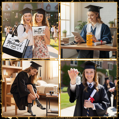 Sanwuta 5 Pcs Masters Degree Graduation Gifts Set Women Her Believed Could So She Mastered It Class of 2026 Gifts(You Are)