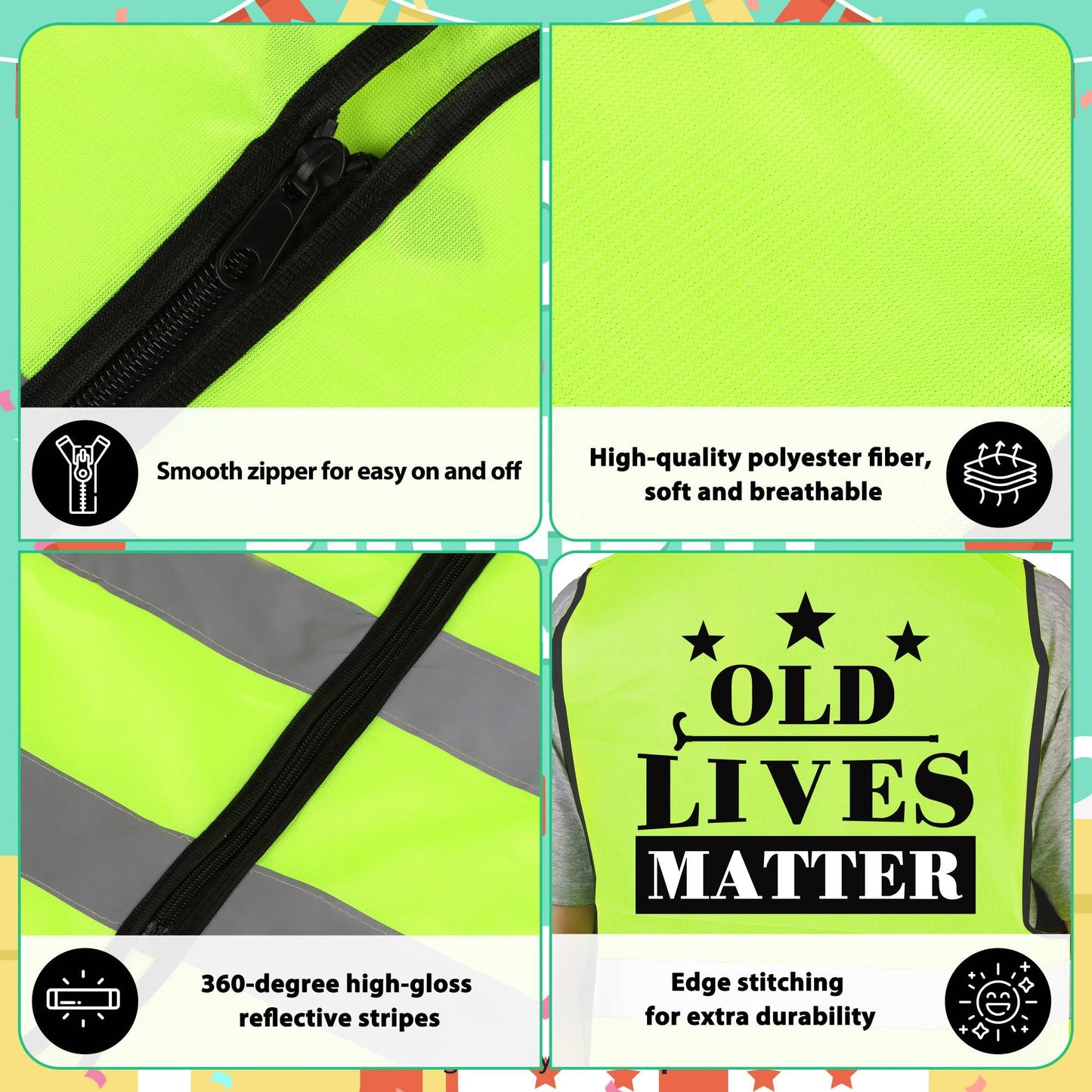 Giftota Idea Vest Gifts Decorations Clothing - Sign HERE Birthday Vest Gifts - Funny Party Decoration for Family, Friend