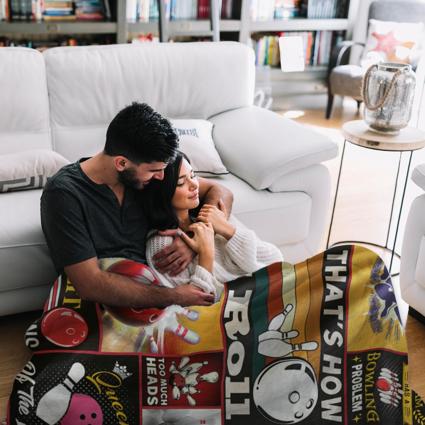 Bowling Gifts, Bowling Gifts for Men, Funny Bowling Gift for Bowlers, Blankets for Bowling Lovers 60"x 50"