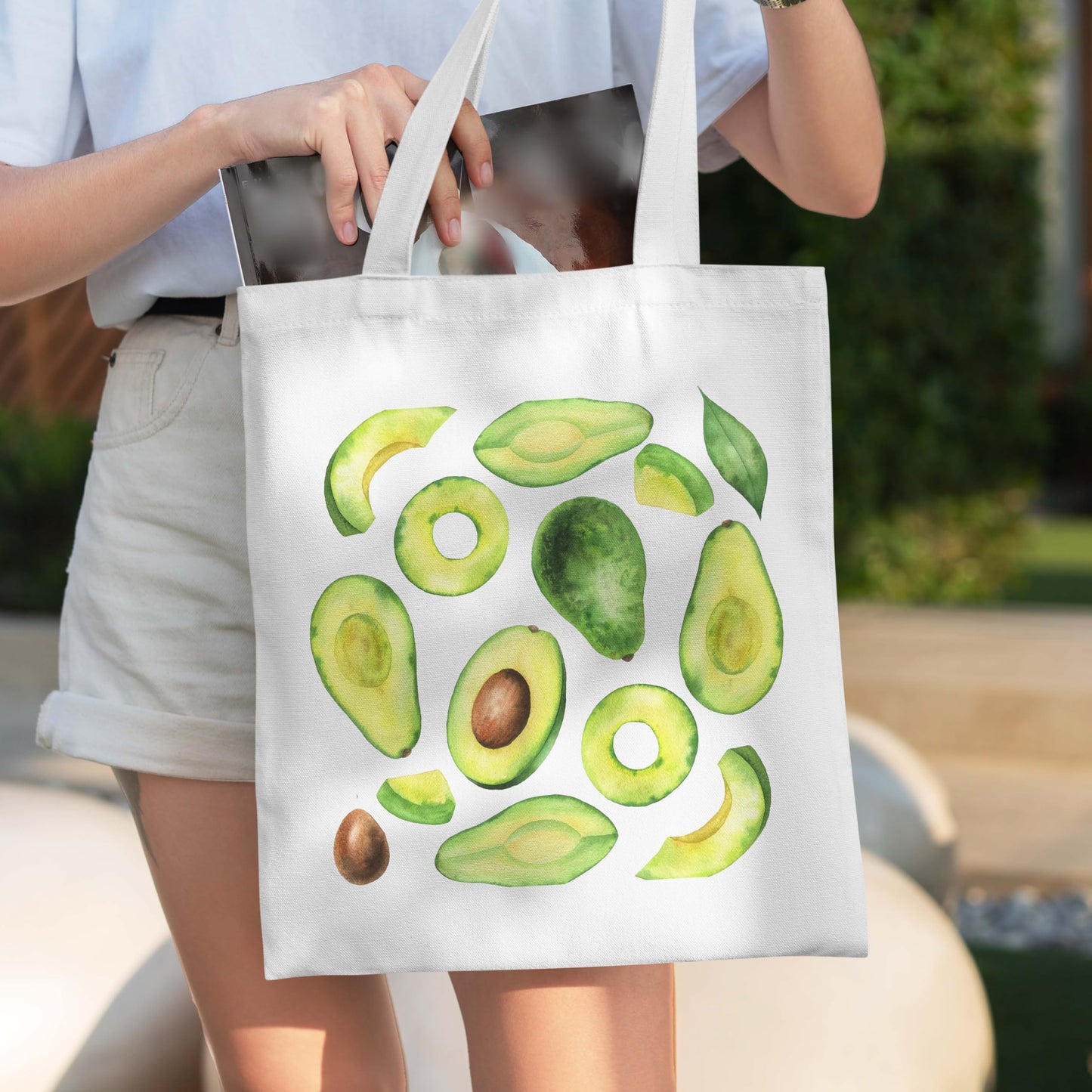 Fruit Tote Bag with Magnetic Buckle-Fruit Themed Seasonal Gifts for Birthday, Mother's Day, Christmas.