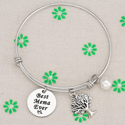 Mema Gifts Bracelet for Women Bracelets Ideas Worlds Best Mema ever Bangle Jewelry Mema Bracelet