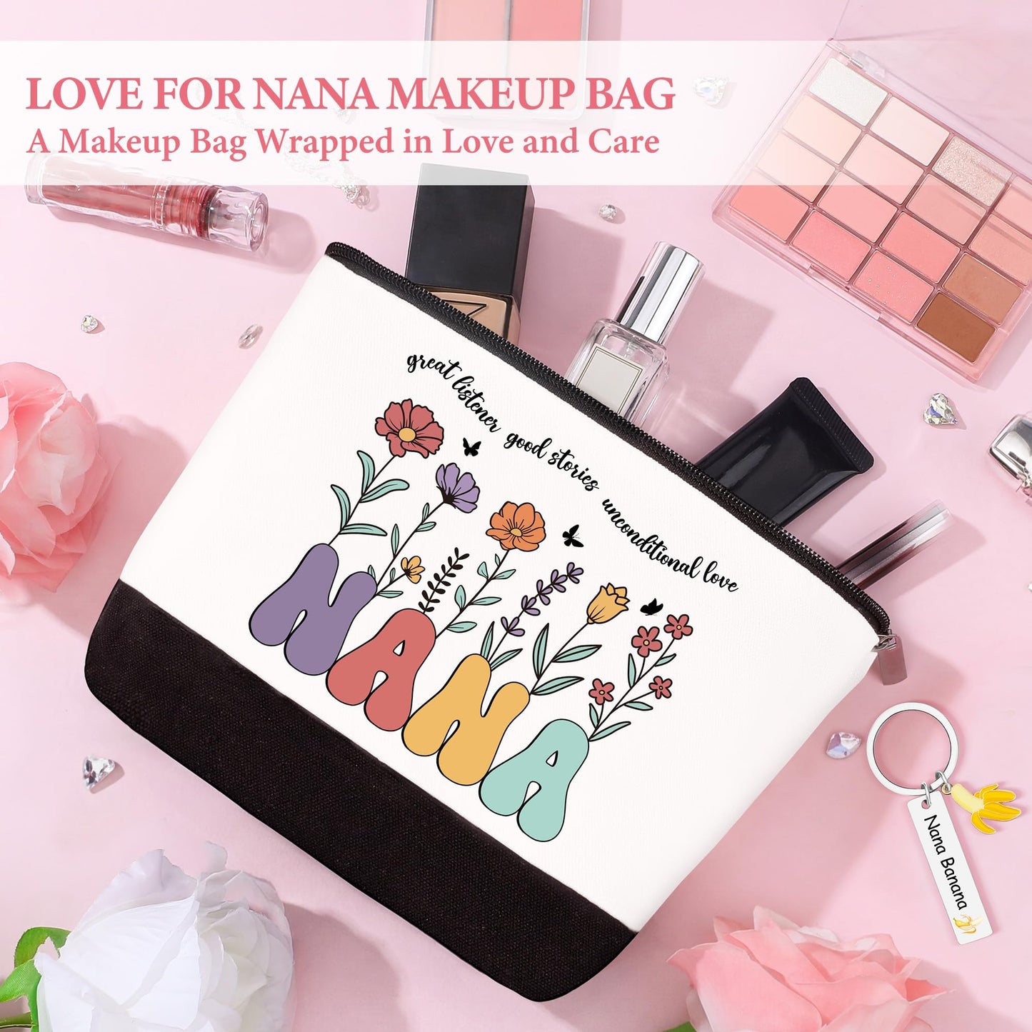 Nana Gifts from Grandkids Nana Birthday Gifts for Women Best Nanas Ever Gift Set from Granddaughter Personalized Great Nanas Favorite Presents Merch Stuff for Happy Birthday Christmas with 16oz Cup