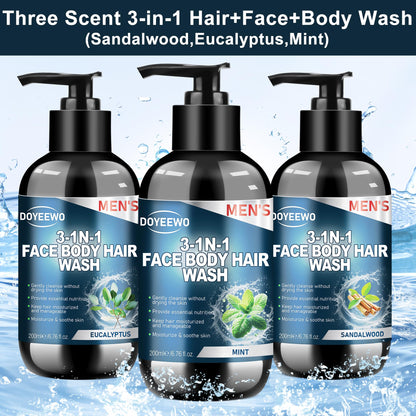 Gifts for Men, Mens Body Wash Bath Gift Set, Cleanses, Hydrates, Nourishes Skin,Christmas Gift Baskets Self Care Package Stocking Stuffers Birthday Valentines Gifts for Men Him Boyfriend Husband Dad