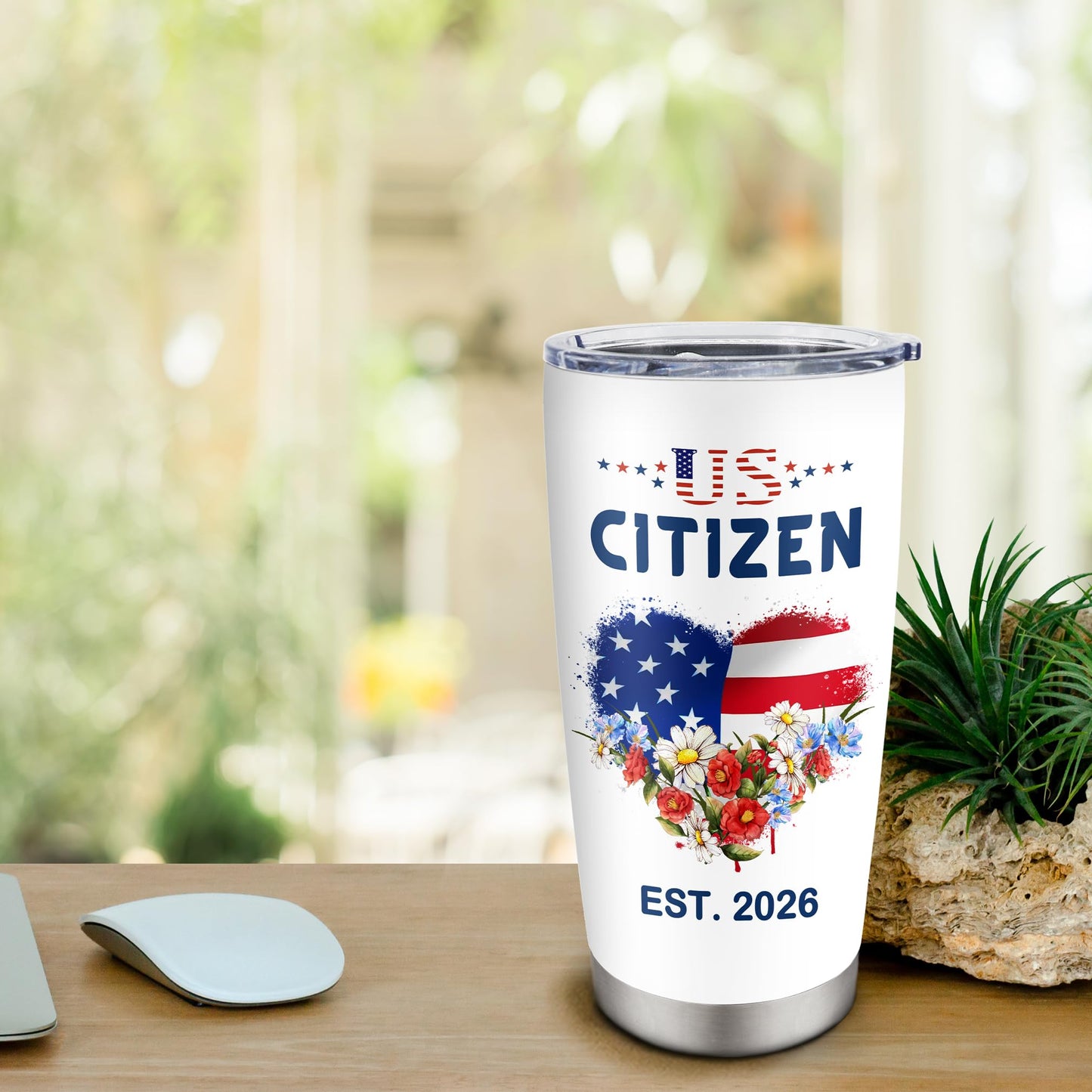 Citizenship Gifts, Patriots Gifts, New US Citizen Gift ideas 2026, Citizenship Party Decorations, American Flag Citizenship Tumbler 20oz