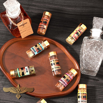 Alcohol Infusion Kit for Infusing Whiskey, Gin, Rum, Tequila, Vodka, Make Your Own Flavored Spirits with Natural Ingredients - Whisky Gift for Father's Day,Primium Anniversary|Valentine's Day|Birthday Gift for Men, Husband