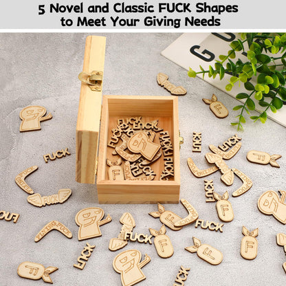 Fucks to Give Box – Funny Gag Gifts for Men Women 50 PCS Joke Tokens, Sarcastic Office Prank Gift, Hilarious Gifts for Friends Coworkers, Father's Day, Birthday, Boss Day, White Elephant Gift