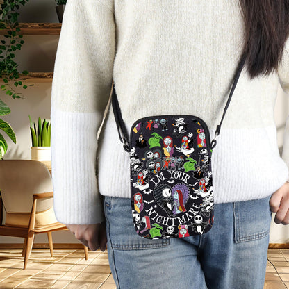 BWWKTOP Jack & Sally Crossbody Bag Nightmare Santa Fans Gift Jack Messenger Bag Mayor & Lock Merch