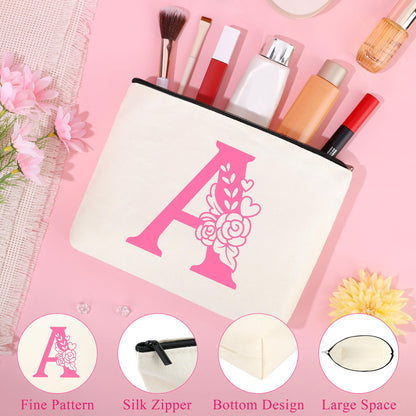 Teen Girl Gifts Trendy Stuff, Christmas Stocking Stuffers Birthday Gifts for Teen Girls Personalized Monogrammed Pink Gifts for Women Initial A Easter Valentines Day Ideas Present