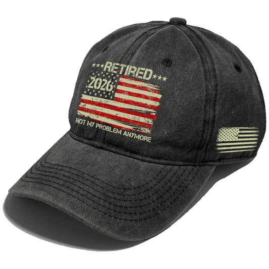 Retirement Gifts for Men Women,Retired Hat,Retirement 2026 Decorations,Adjustable Cap-Gift for Dad, Mom,Husband,Wife