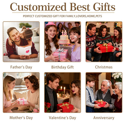 SHIPS NEXT DAY Custom Blanket with Picture Text Personalized Throws Blanket with Photos Customize Blanket Customizable Blankets Customized Gifts for Mom Dad Couple Girlfriend Boyfriend Wife Husband
