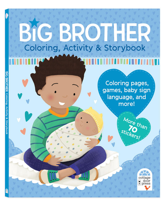 Big Brother Activity Book and Story with More than 70 Stickers - Includes Coloring Pages, Mazes, and More