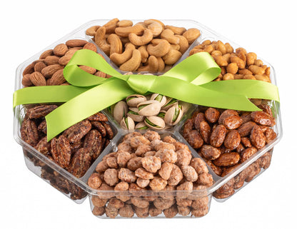 Fathers Day Nuts Gift Basket - Assortment of Sweet & Roasted Salted Gourmet Nuts - Food Gift Box for Dad, Him, Husband, Christmas, Father's Day, Mother's Day, Sympathy, Family, Men & Women