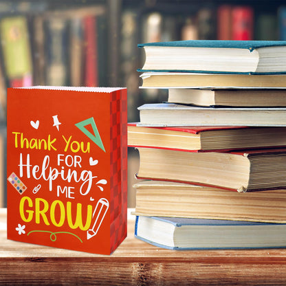 Fancy Land Teacher Appreciation Gift Bags 18 Pcs Thank You Teachers Paper Bags Party Favor Bright Color