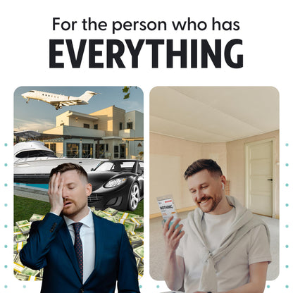 Nothing Gift - Funny Gag Gift for Dad, Mom, Women & Men Who Want Nothing - Hilarious Novelty & Useless Practical Joke for The Person Who Has Everything - Weird Prank Box Stuff