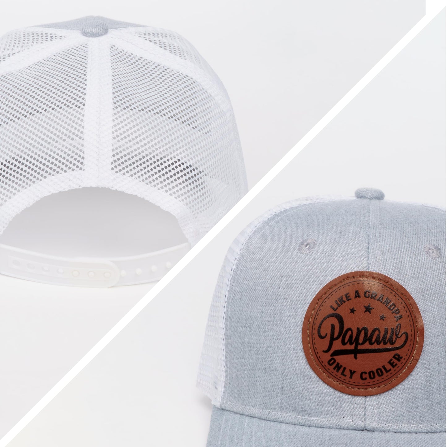 Men Hat Baseball Cap Christmas Fathers Day Birthday, Gifts for Men Trucker Grey Baseball Cap