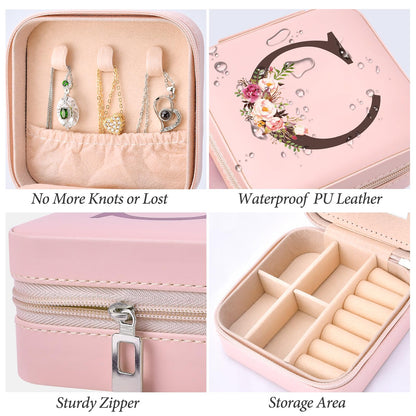 Preppy Travel Easter Basket Stuffers for Teen Girls, Travel Jewelry Box Personalized Birthday Gifts for Women, Fashion Travel Essentials Trendy Stuff