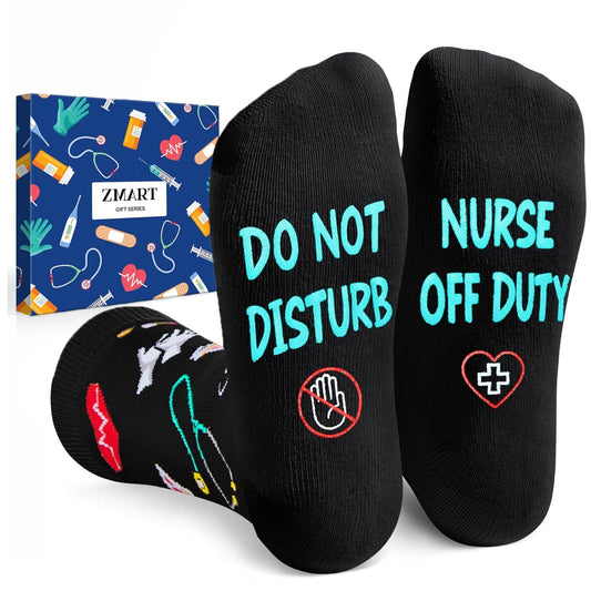 HAPPYPOP Nurse Doctor Vet Tech Gifts - Ophthalmologist Cancer Gift, Drs Day Nurse Week Socks