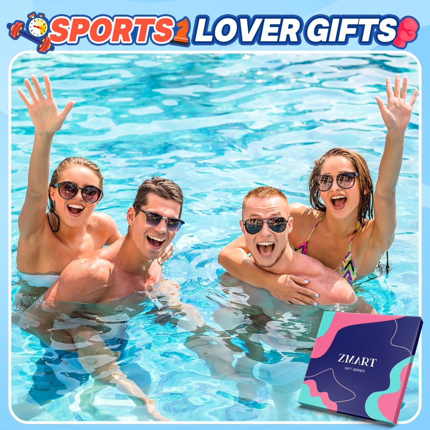 Zmart Funny Socks - Cheerleader Tennis Swimming Hiking Running Gifts for Girls