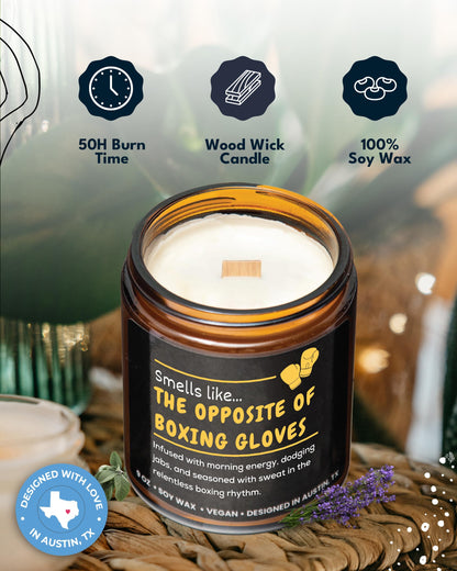 Funny Boxing Candle, Perfect Boxing Gift for Men, Women, Girls & Boys, Sport Lover Memorabilia Gifts for Men, Gifts for Sport Lovers, Fighters, & Coach, Ideal Birthday Present