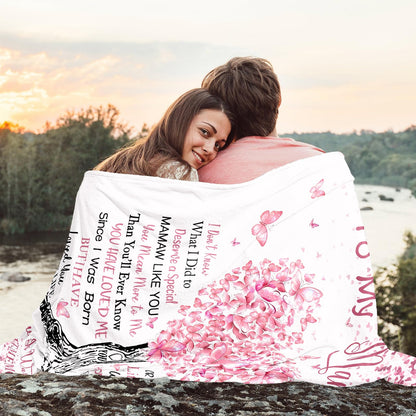 Mamaw Gifts, Mamaw Blanket 60" x 50", Mamaw Birthday Gifts, Mamaw Gifts for Grandma, Mamaw Gifts from Grandkids, Best Mamaw Gifts for Mother's Day/Anniversary, Mamaw Gifts for Christmas