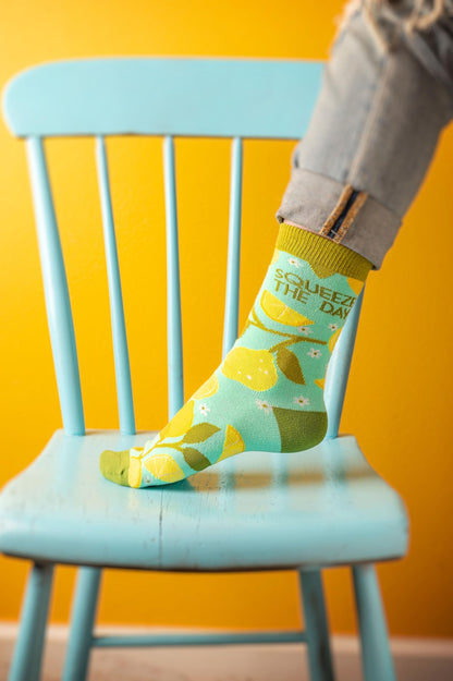 Karma Womens Crew Sock, Lemon Tree, 1 Pair Pack Of 1 US