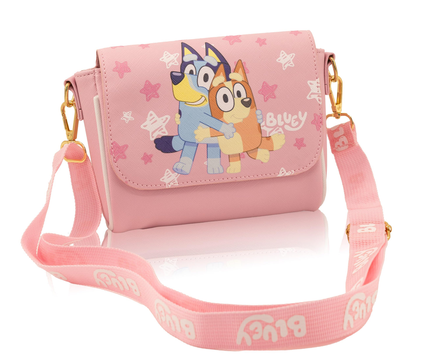 Bluey Purse for Girls | Official Bluey Crossbody Handbag with Adjustable Strap & Magnetic Flap | Toddler Purse, Preschool Handbag, Small Crossbody Shoulder Bag, Mini Purse for Kids Ages 3 and Up