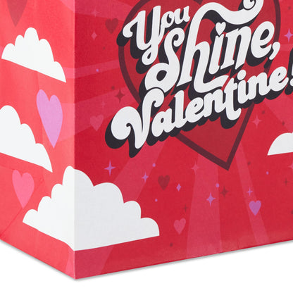Hallmark 6" Small Valentine's Day Gift Bags (6 Bags, 3 Designs: Hello Gorgeous, Pink, Red) for Classroom Exchange, Galentine's Day