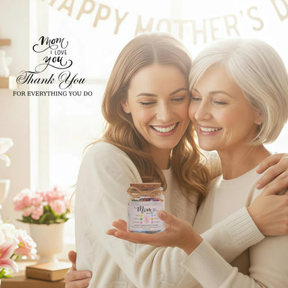 SOLMAY Bible Read This When Bible Verses Jar for Mom — Birthday Gifts for Mom from Son Daughter, Religious Christian Gifts for Mom, Sentimental Gift for Mom, Scripture Jar with Affirmation Cards